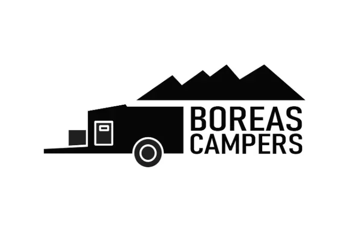 Boreas Campers logo: we make trailers for sale in Colorado Boreas Campers logo emphasizing that our company from Pueblo, CO produces trailers for sale